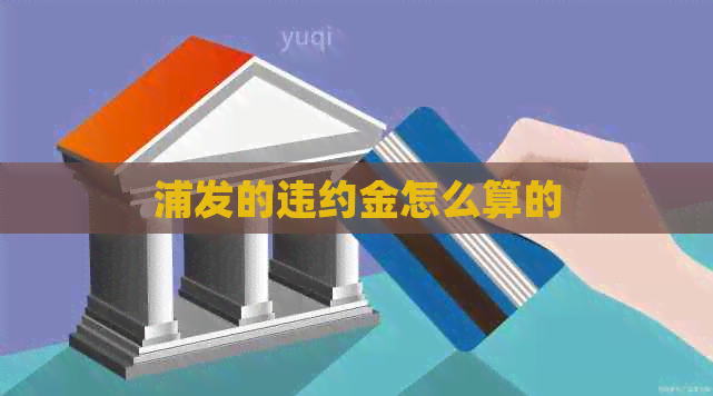 浦发的违约金怎么算的