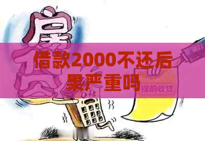 借款2000不还后果严重吗