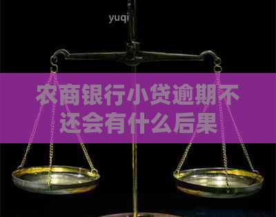 农商银行小贷逾期不还会有什么后果