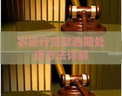 农银行贷款逾期处理方法详解