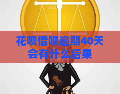 花呗借呗逾期40天会有什么后果