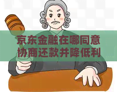 京东金融在哪同意协商还款并降低利息