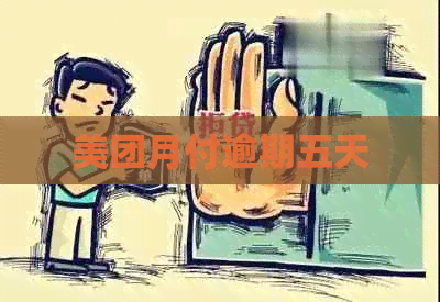 美团月付逾期五天