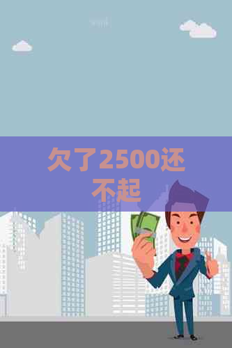 欠了2500还不起