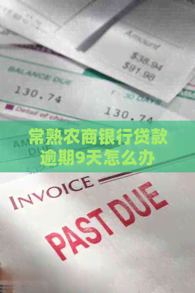 常熟农商银行贷款逾期9天怎么办
