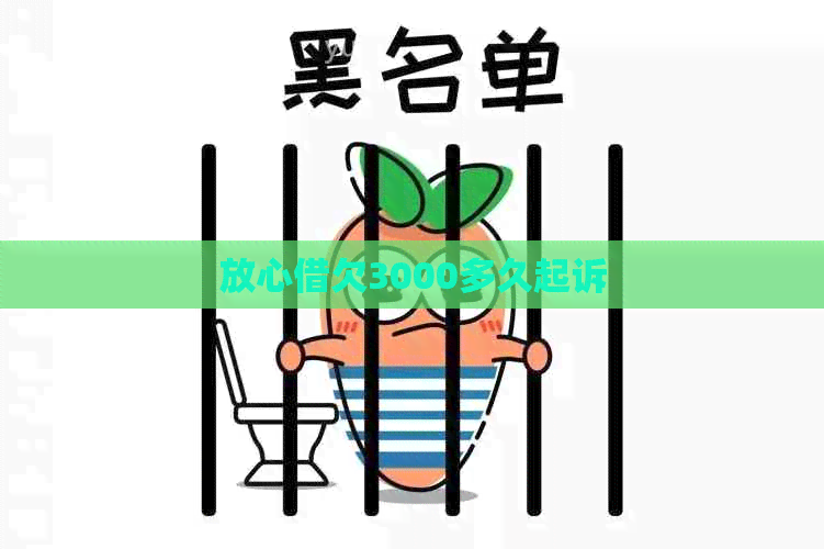 放心借欠3000多久起诉