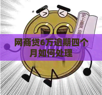 网商贷6万逾期四个月如何处理