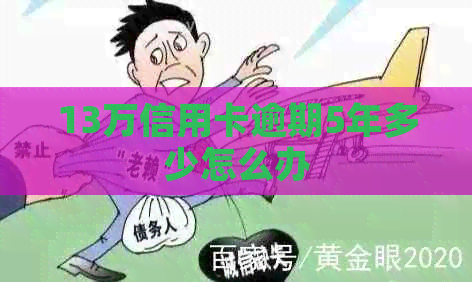 13万信用卡逾期5年多少怎么办