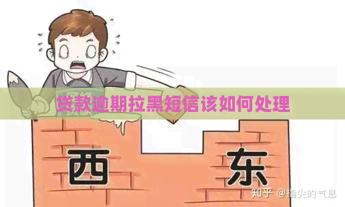 贷款逾期拉黑短信该如何处理