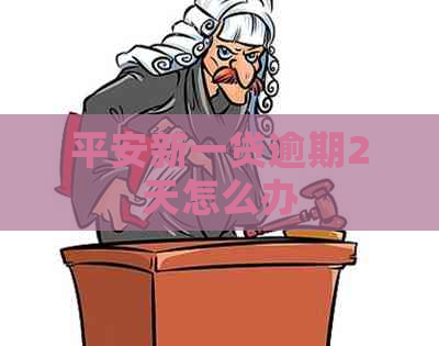 平安新一贷逾期2天怎么办