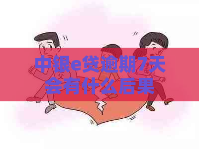 中银e贷逾期7天会有什么后果