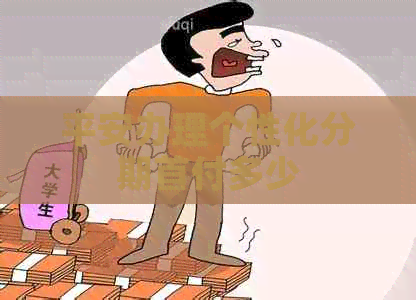 平安办理个性化分期首付多少