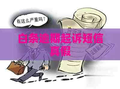 白条逾期起诉短信真假