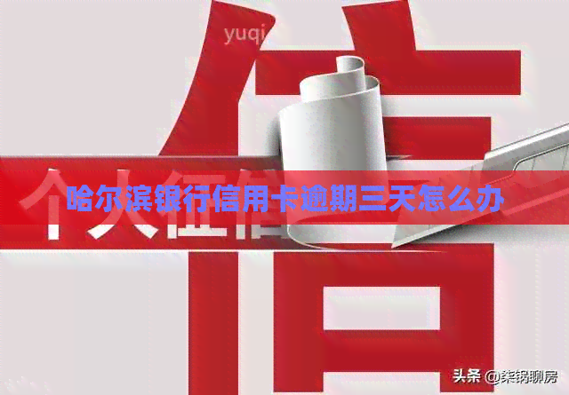 哈尔滨银行信用卡逾期三天怎么办