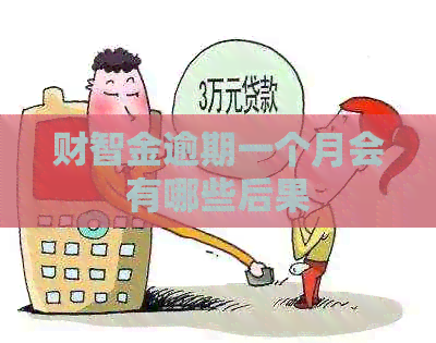 财智金逾期一个月会有哪些后果