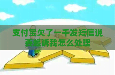 支付宝欠了一千发短信说要起诉我怎么处理