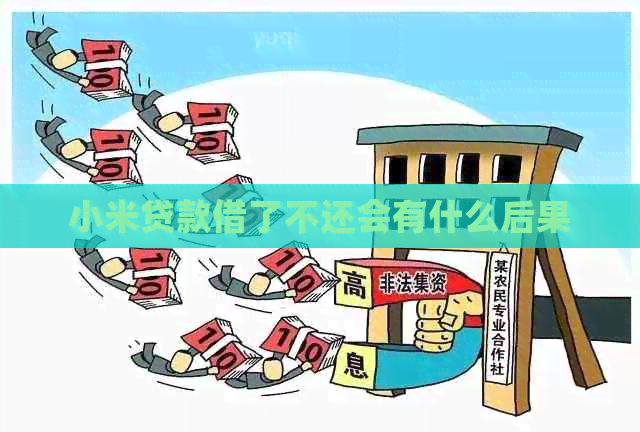 小米贷款借了不还会有什么后果