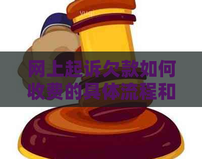 网上起诉欠款如何收费的具体流程和费用是什么