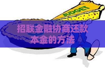 招联金融协商还款本金的方法