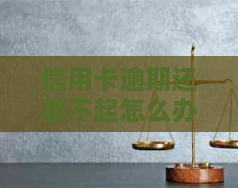 信用卡逾期还款不起怎么办