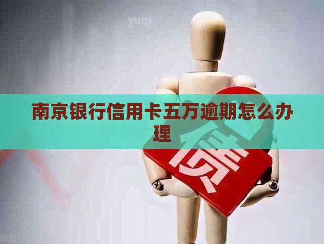 南京银行信用卡五万逾期怎么办理