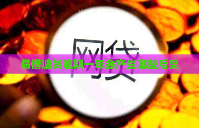 易借速贷逾期一年会产生哪些后果