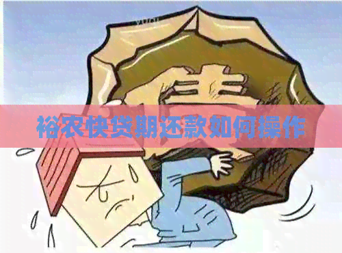 裕农快贷期还款如何操作