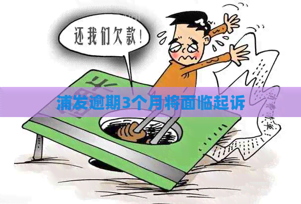 浦发逾期3个月将面临起诉