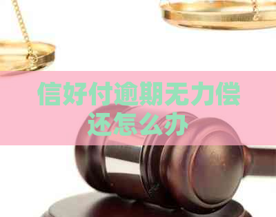 信好付逾期无力偿还怎么办