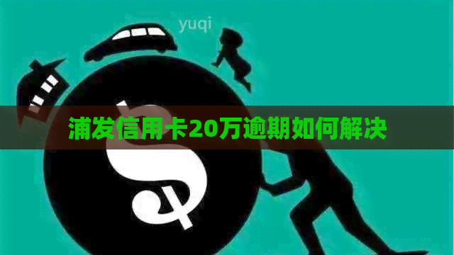 浦发信用卡20万逾期如何解决