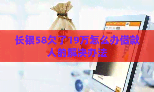 长银58欠了19万怎么办借款人的解决办法