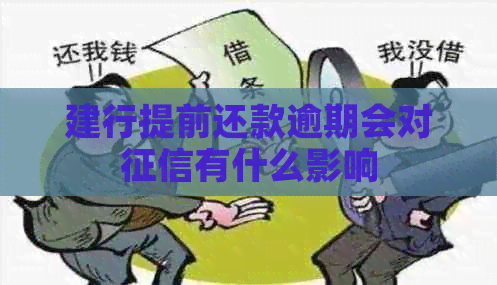 建行提前还款逾期会对有什么影响