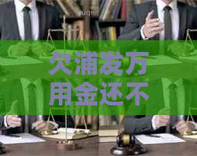 欠浦发万用金还不上应该怎么办