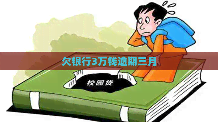 欠银行3万钱逾期三月