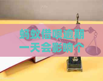 蚂蚁网贷逾期一天会影响个人吗