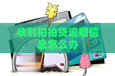 收到逾期信息怎么办