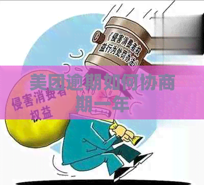 美团逾期如何协商期一年