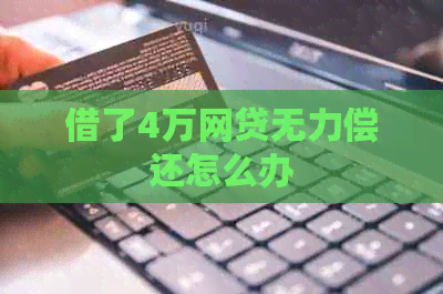 借了4万网贷无力偿还怎么办
