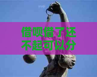 网贷借了还不起可以分期吗