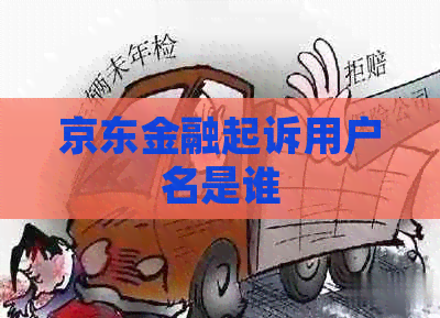 京东金融起诉用户名是谁