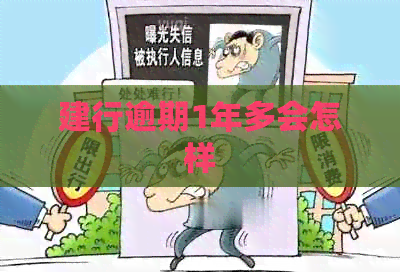 建行逾期1年多会怎样