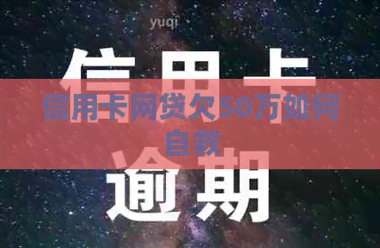 信用卡网贷欠50万如何自救
