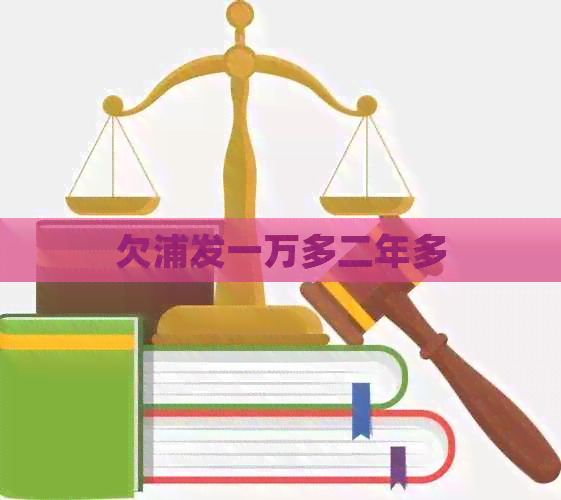 欠浦发一万多二年多