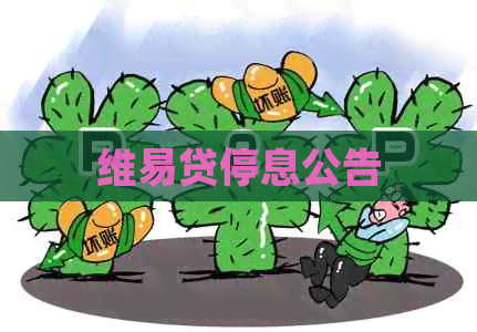 维易贷停息公告