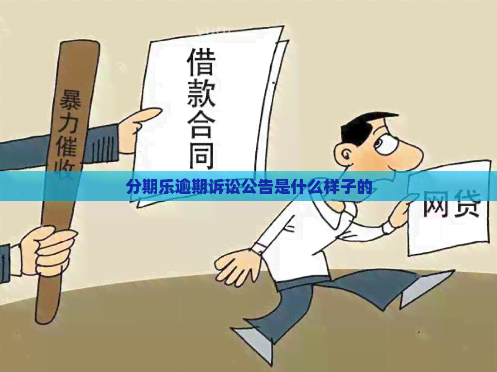 逾期诉讼公告是什么样子的