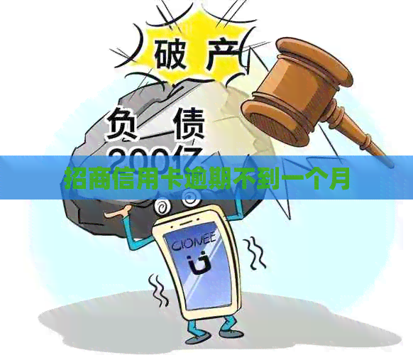 招商信用卡逾期不到一个月