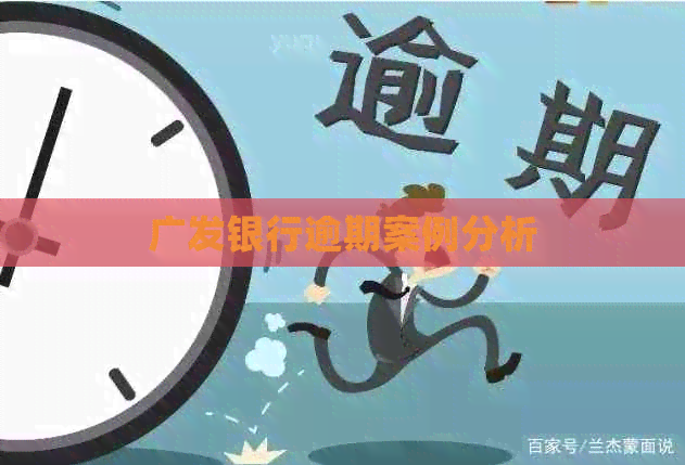 广发银行逾期案例分析