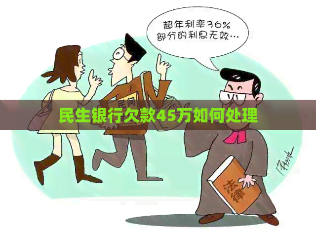 民生银行欠款45万如何处理
