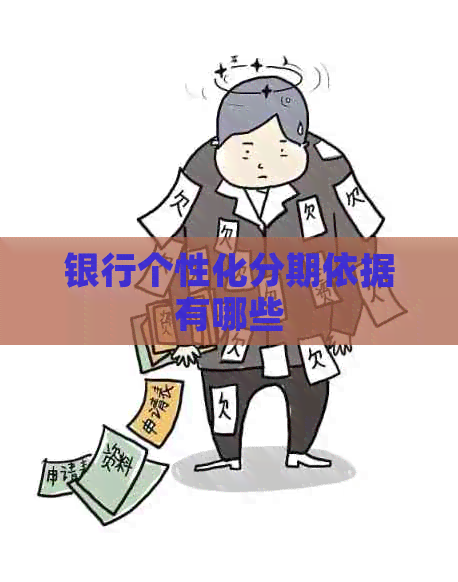 银行个性化分期依据有哪些