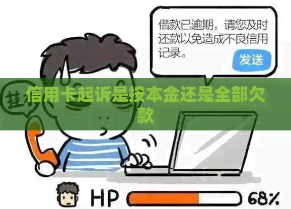 信用卡起诉是按本金还是全部欠款